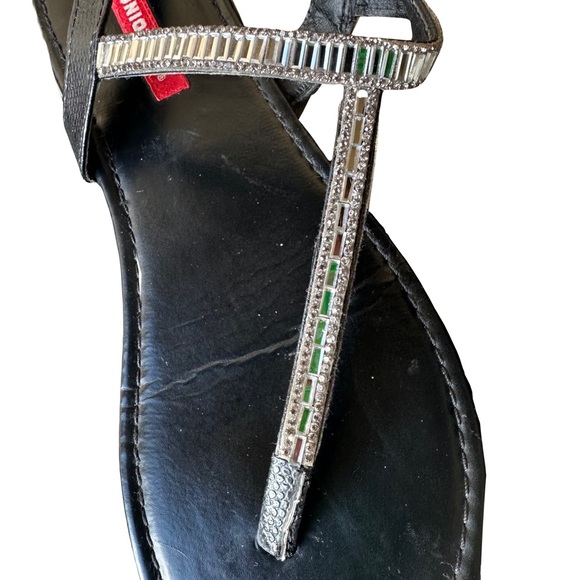 Jeweled T-Strap Sandals - Picture 3 of 5
